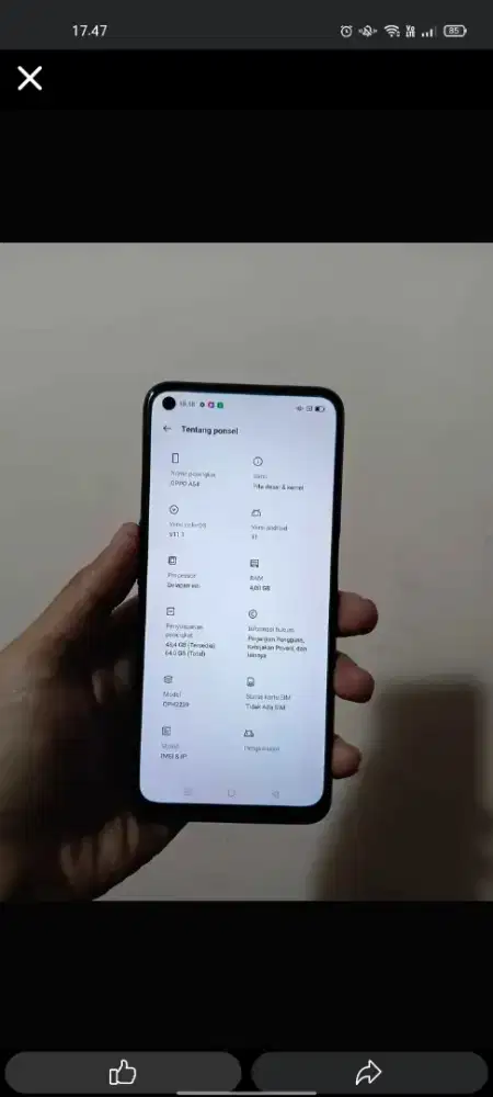 Oppo a54 ram 4/64
