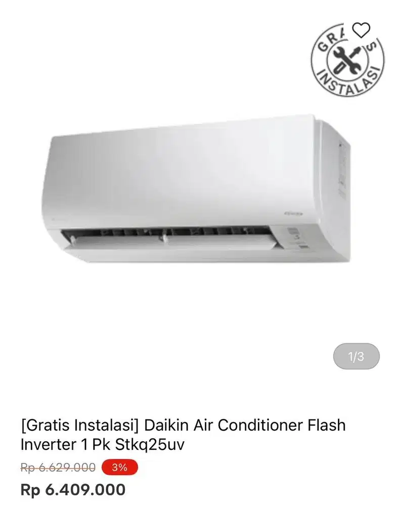 AC DAIKIN 1pk INVERTER