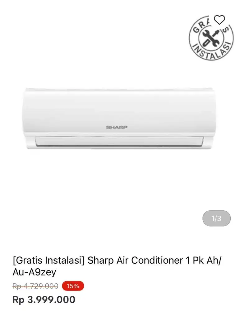 AC SHARP STANDAR 1pk