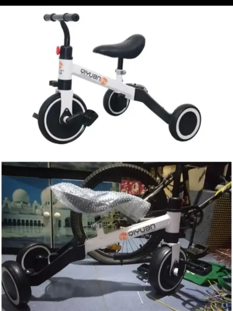 Sepeda roda 3 dan mobil mainan