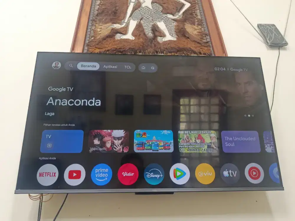 TV TCL 43 inci 4K UHD Google TV