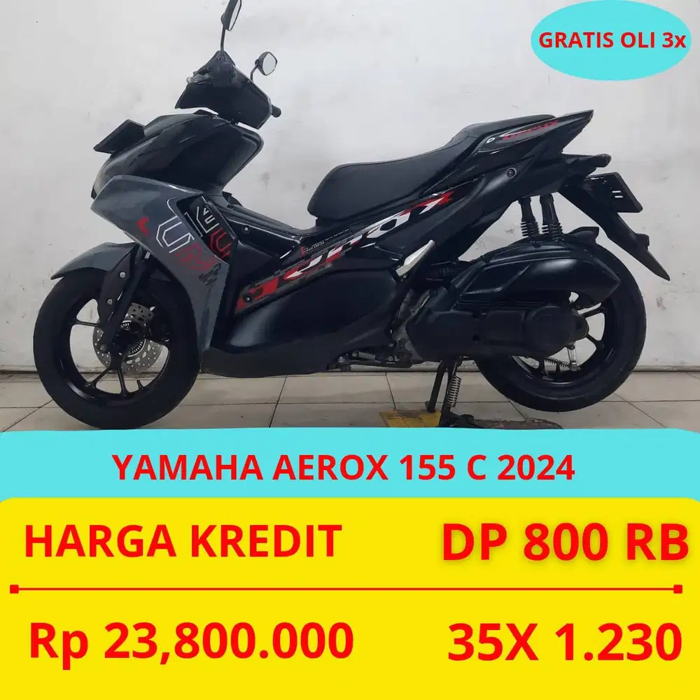 PROMO SUKSES MOTOR YAMAHA AEROX 155 C 2024 DP MURAH 800 RIBU GUYS