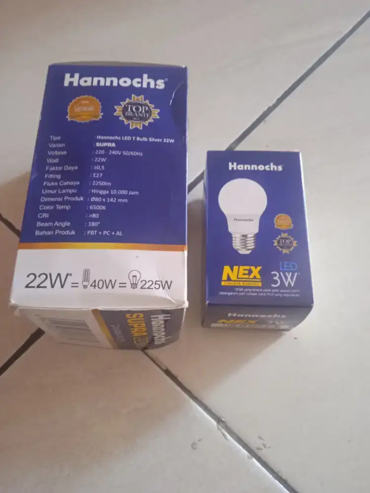 Dijual Lampu Hannochs 22 Watt dan 3 Watt. Original. Nego