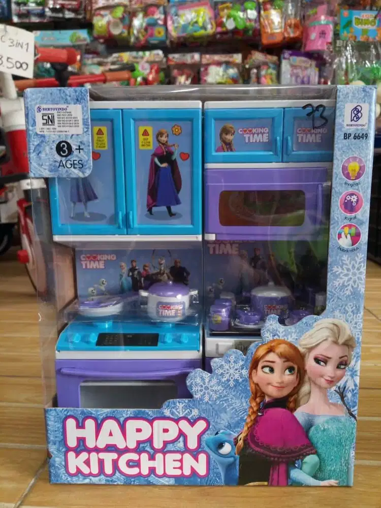 mainan anak happy kitchen frozen