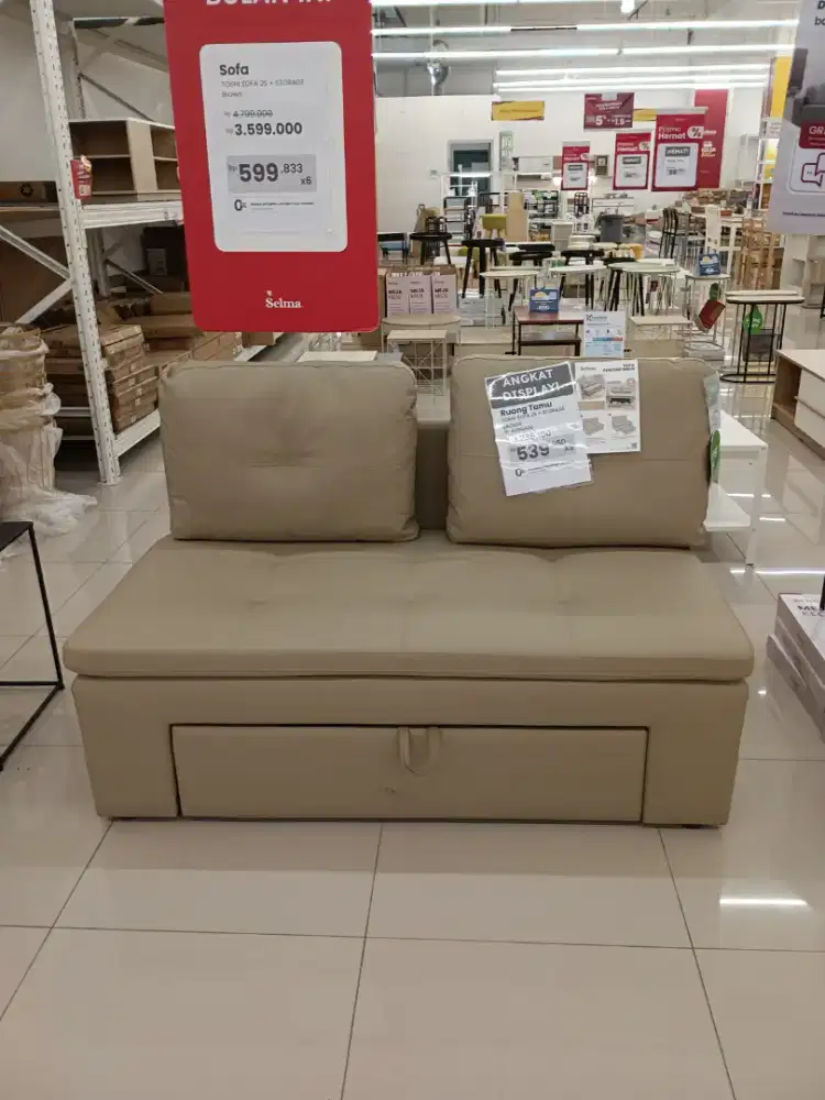 Obral sofa leather ada storage