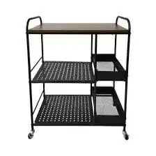 Jual baru rak trolley susun bahan besi