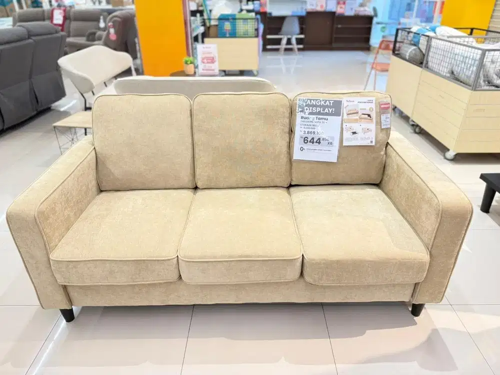 Sofa 3 seater minimalis