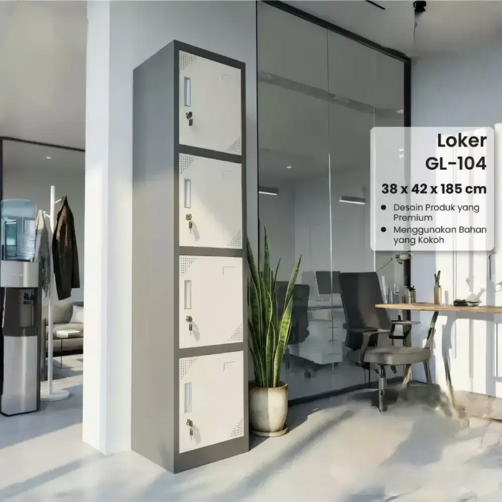 Lemari Loker Besi 4 pintu / Loker Besi /Lemari besi /Lemari arsip besi