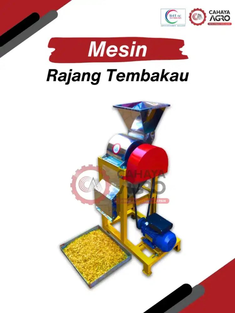Mesin Rajang tembakau stenlis