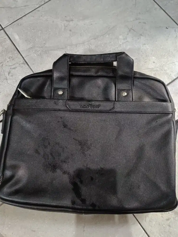 Tas Laptop Kulit Hush Puppies Original