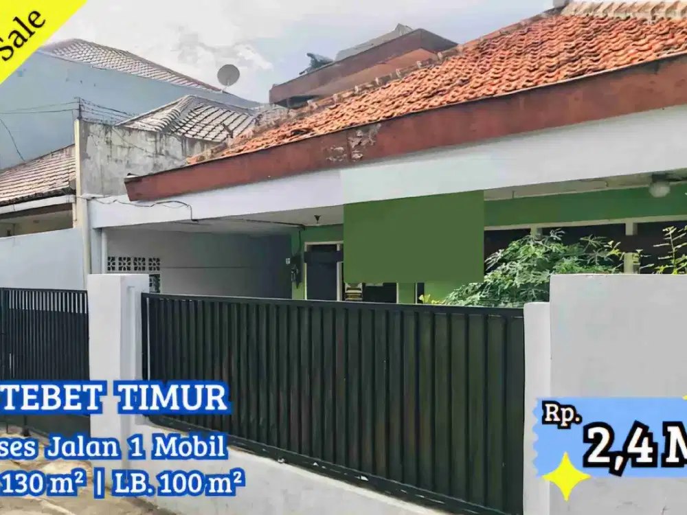 Rumah Lama Tebet Timur Jakarta Selatan.