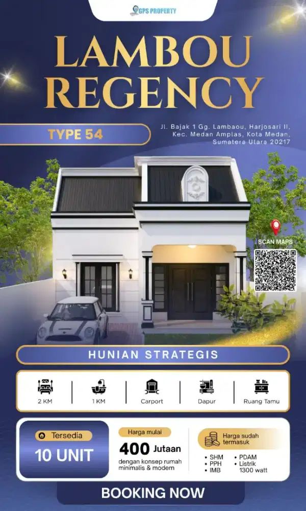 LAMBAU REGENCY SM RAJA TIPE 54 UK 7X13 M2