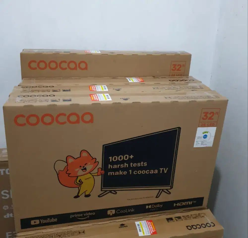 COOCAA SmartTV 32 inch. Baru, Garansi resmi & bisa COD + disettingkan