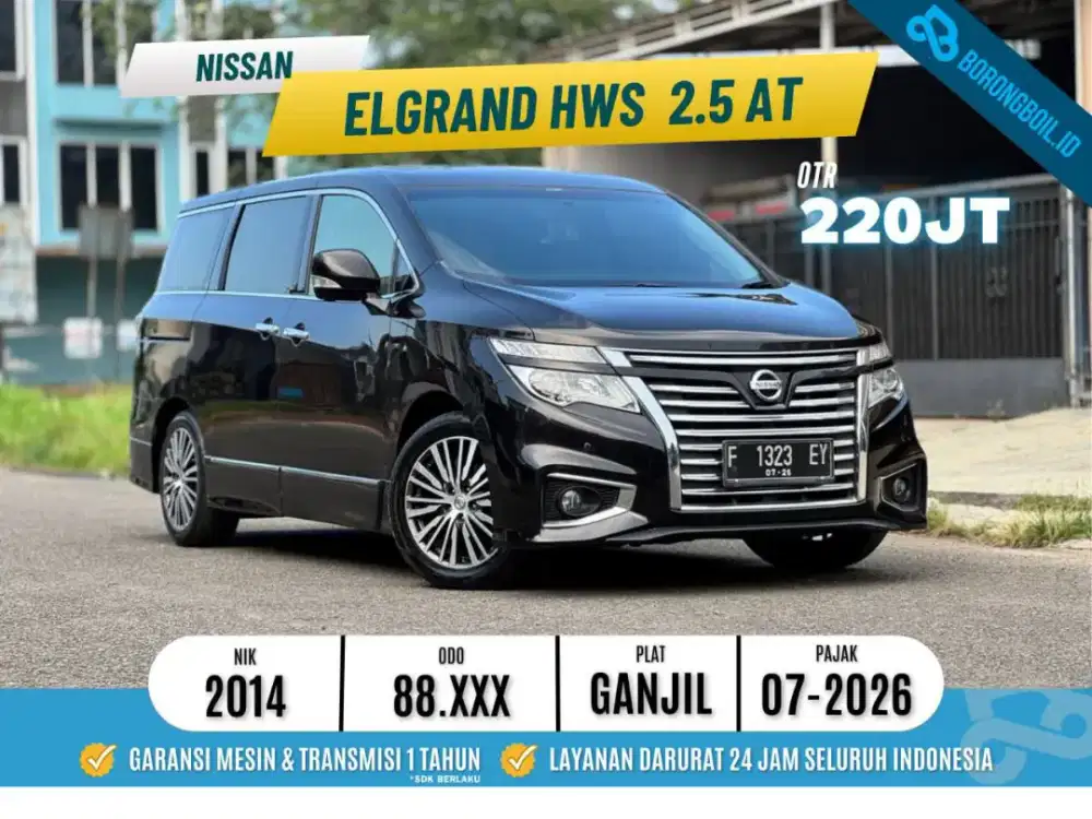Nissan Elgrand Hws 2.5 AT 2014 TERMURAH