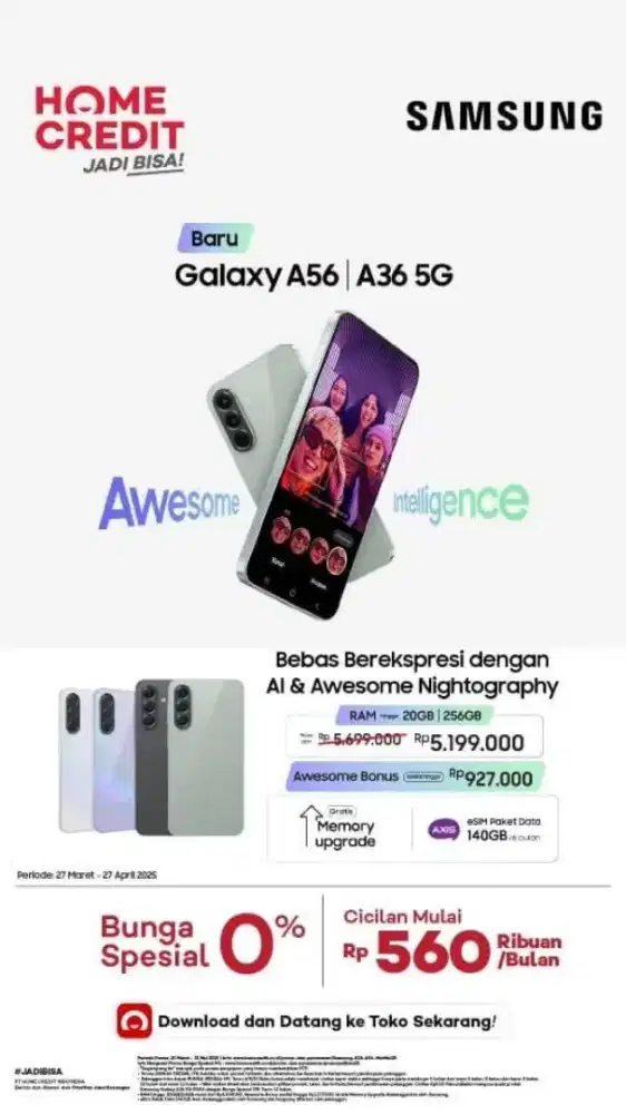 Samsung A56/A36 Free 1x Cicilan