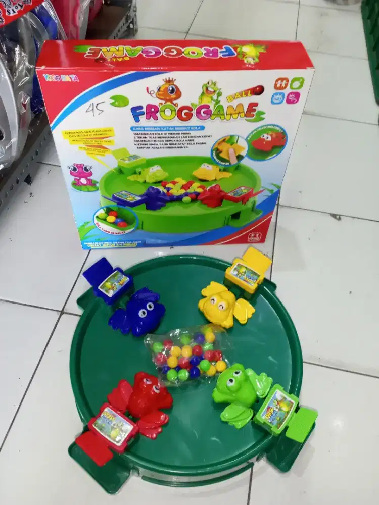 Mainan Anak Frog eat ball 4 arah