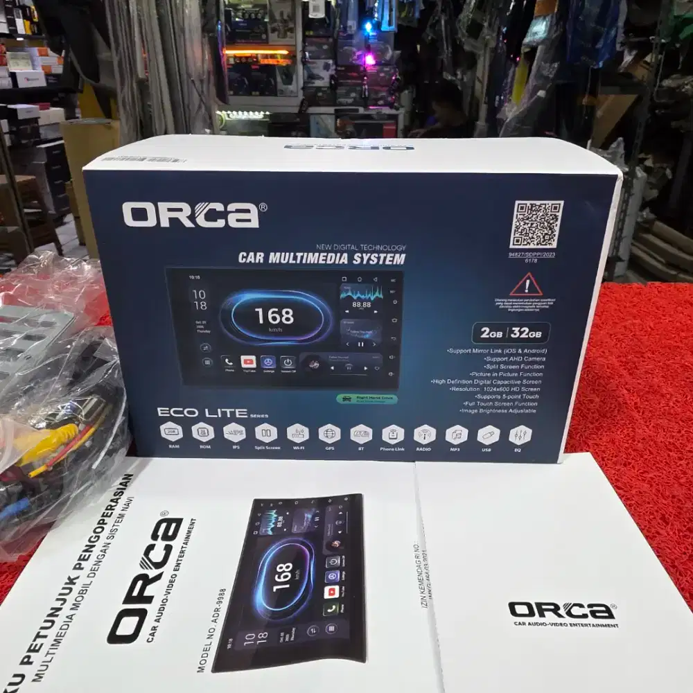 Head Unit Android ORCA ECO LITE Series ADR-9988 RAM 2GB ROM 32GB 7 in
