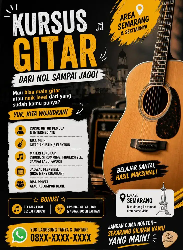 kursus gitar semarang