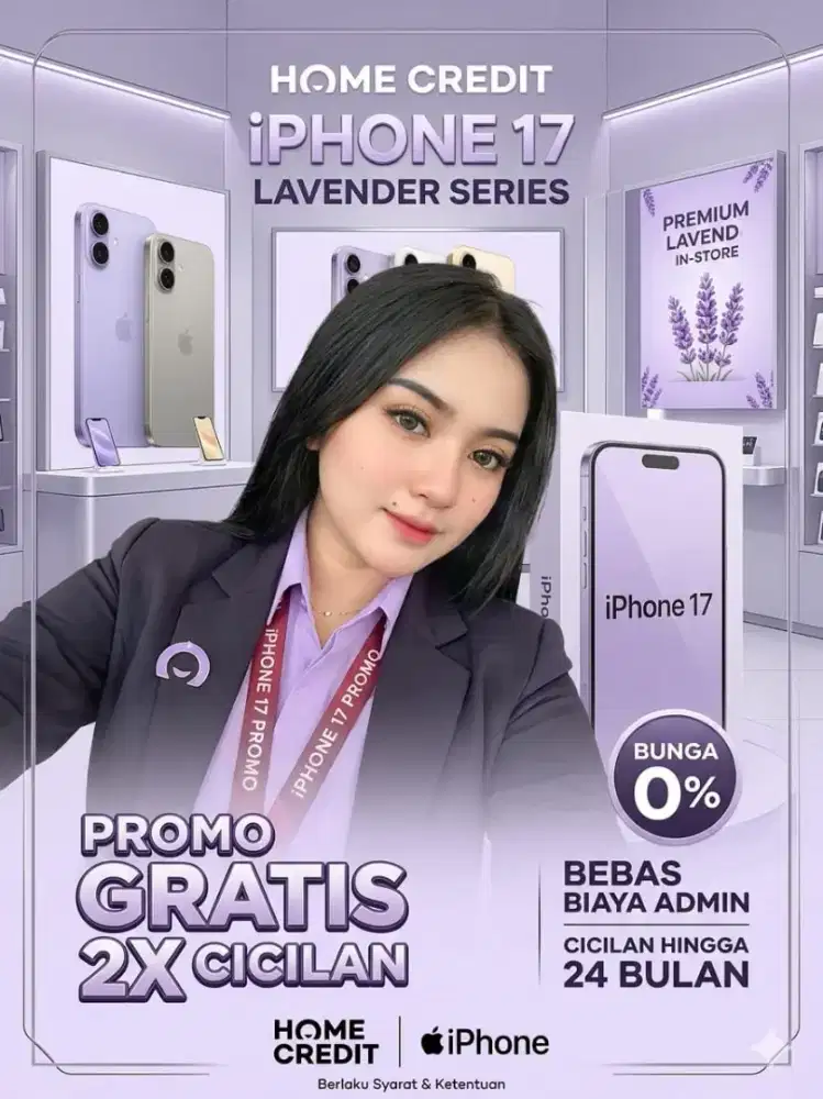 Cicilan 0% iphone 17 Series dengan Home CREDIT