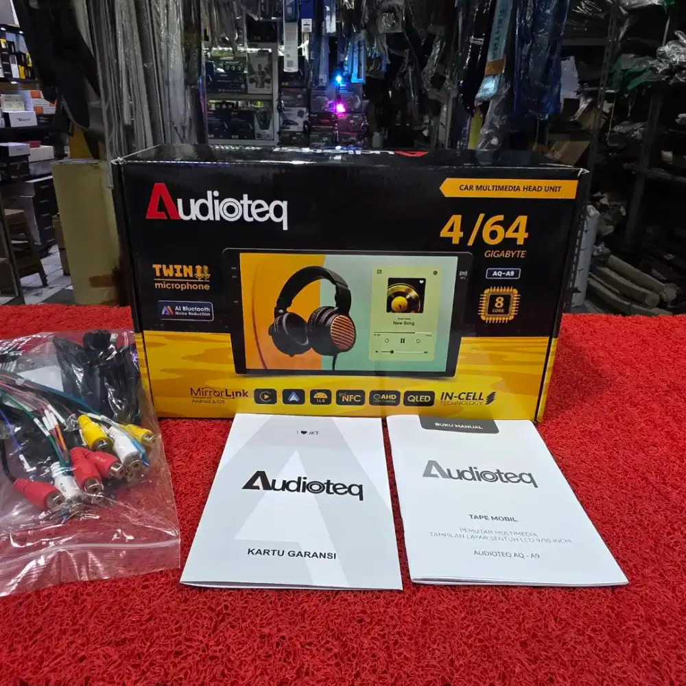 Head Unit Android Audioteq AQ-A9 NFC RAM 4GB ROM 64GB QLED 9 in