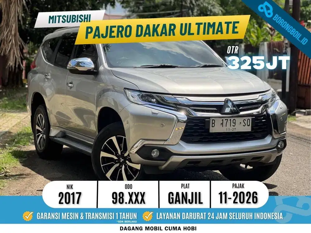 Pajero Tipe Tertinggi | Mitsubishi Pajero Dakar Ultimate 2017 Silver