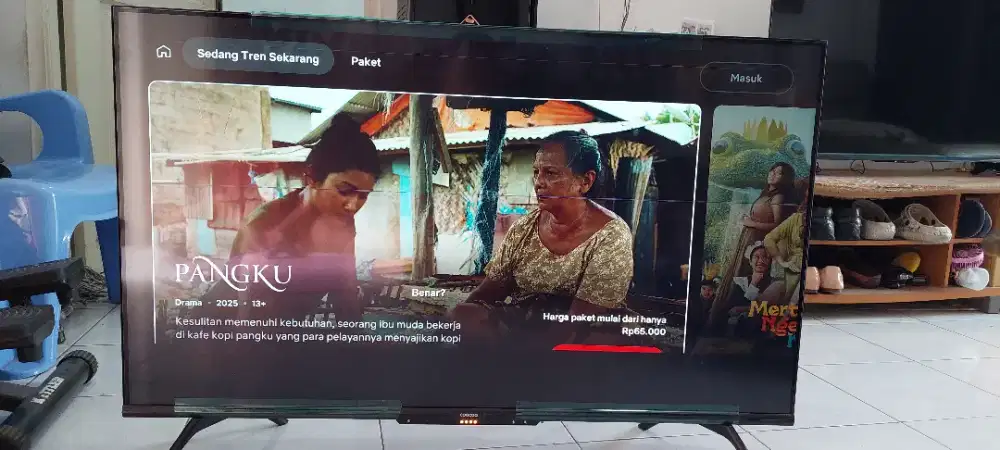 TV Coocaa 43 Inch 4K Android 43CUE7600 Minus Garis Layar Murah