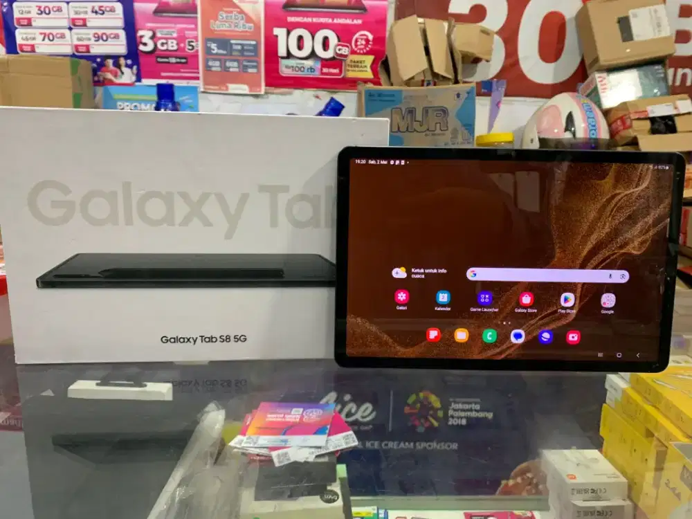 Samsung galaxy tab S8 5G ram 8+8/128gb