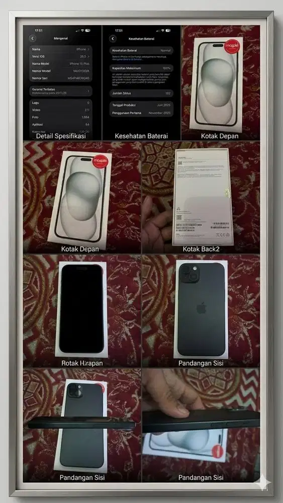 Apple iphone 15 plus 128 gb black