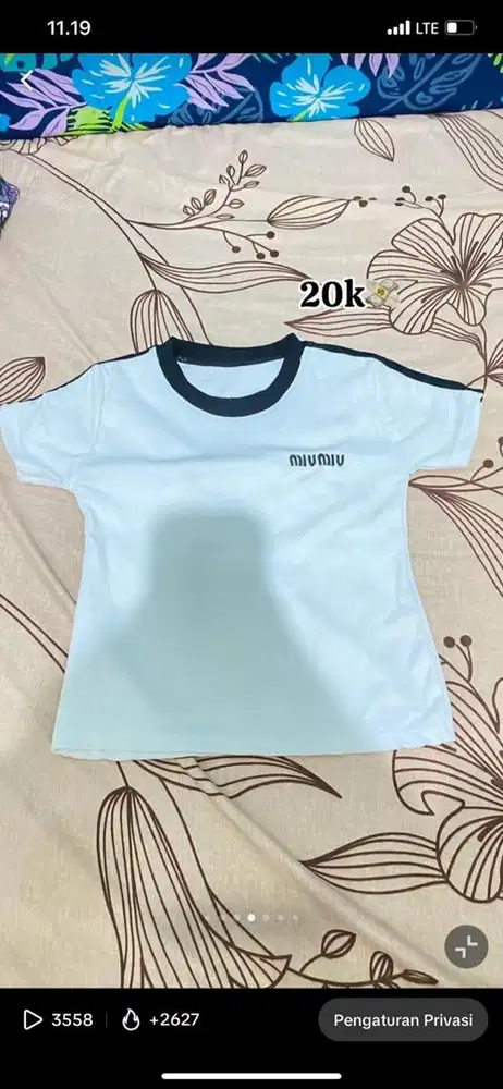 Baju prelove croptop