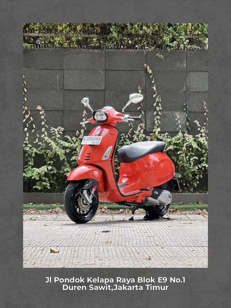 PIAGGIO VESPA SPRINT S150 IGET ABS FACELIFT Tahun 2023 WARNA ORANGE TR