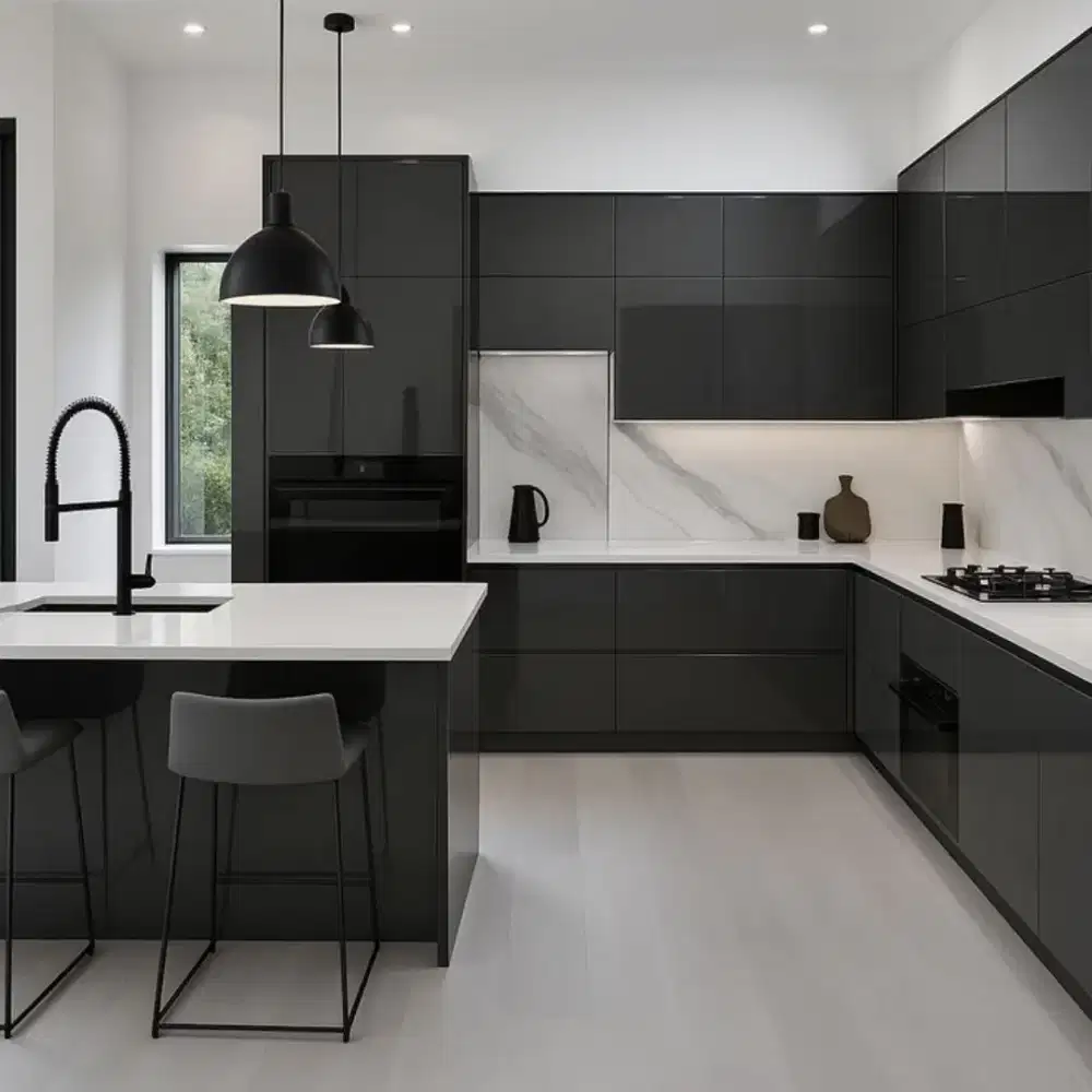 Custom kitchen set lemari pakaian bedroom set livingroom bedrop tv