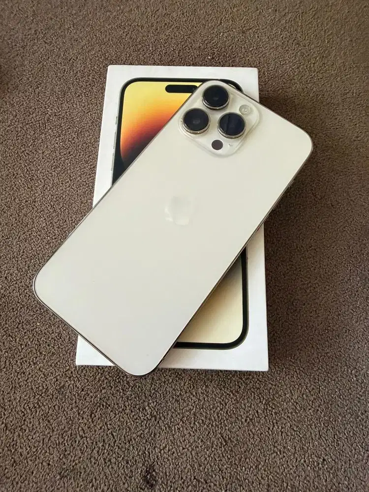 14 promax 128gb ibox gold mulus banget