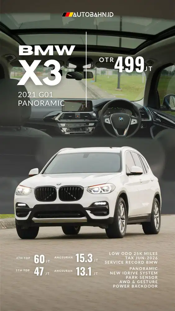 BMW X3 sDrive20i G01 2021 Panoramic