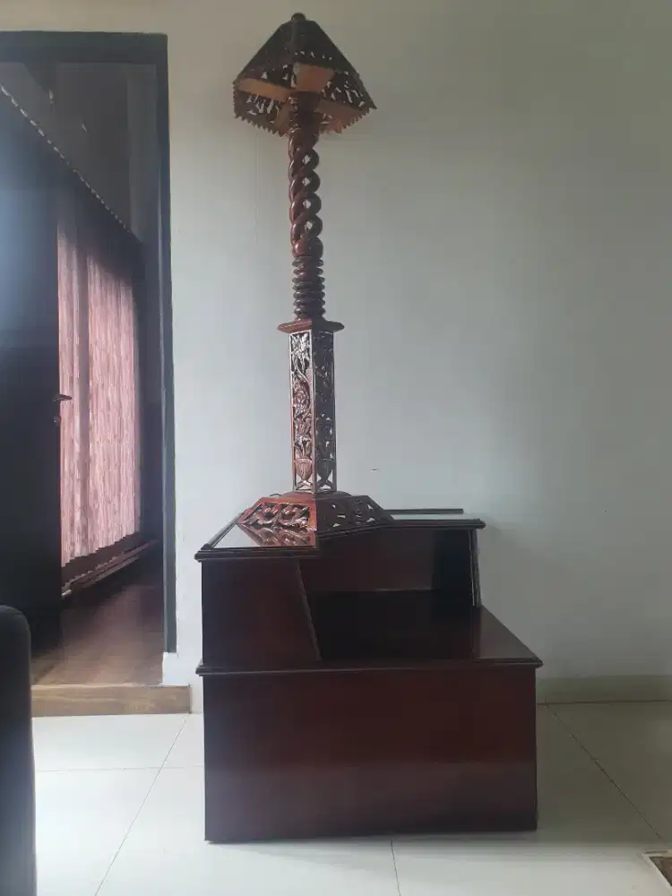 Lampu Hias bahan kayu jati