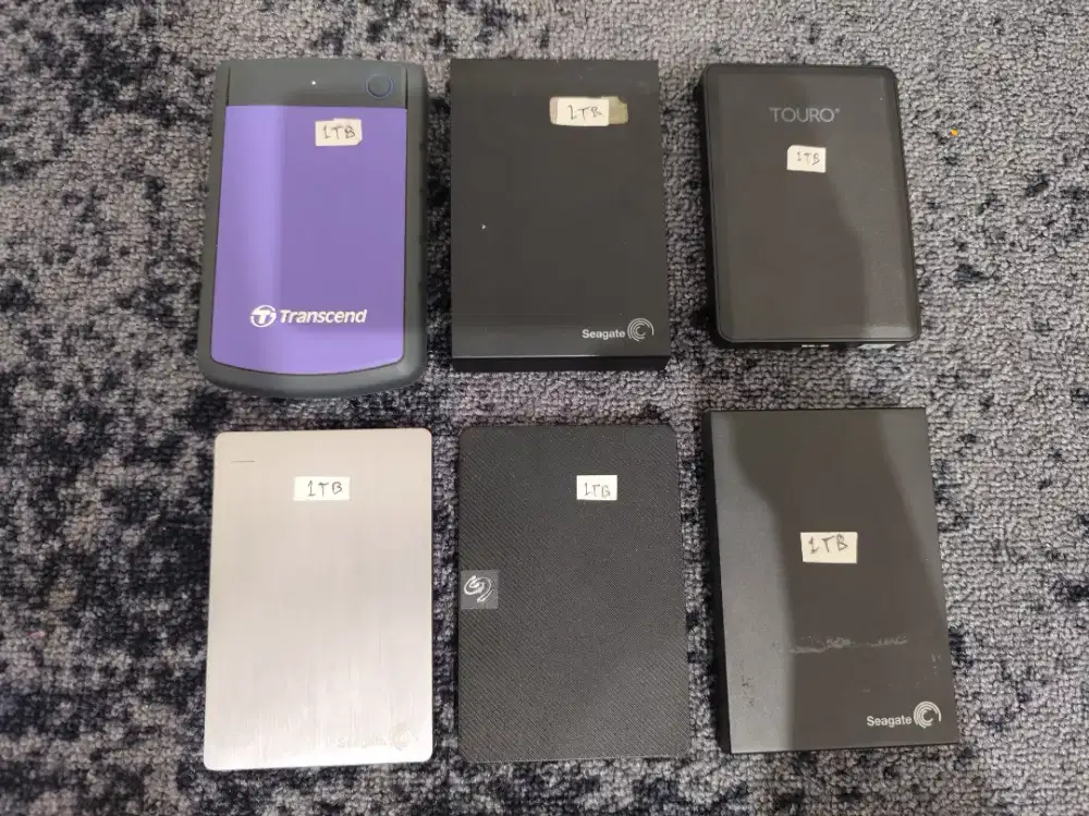 1TB HDD External USB 3.0 (Sentinel 100/100) POT Minimal Pemakaian