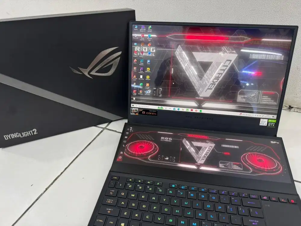 Di jual laptop ROG zepyrus 15 se duo screen