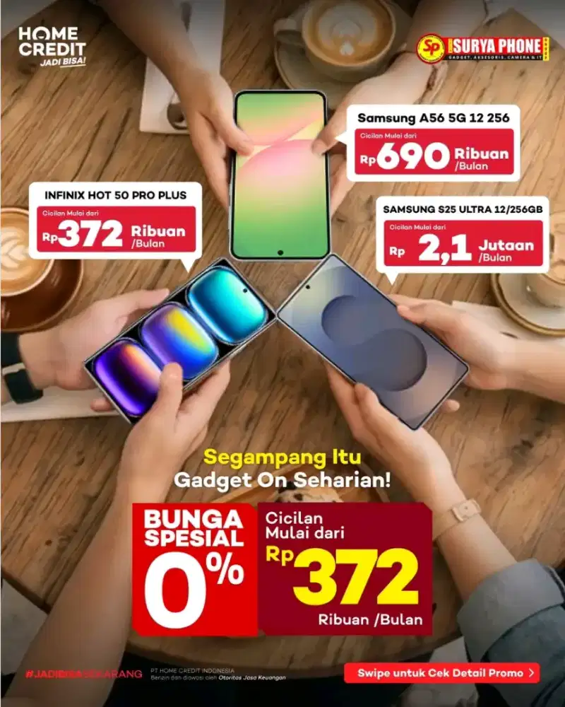 segampang itu dapatkan cicilan gadget bunga 0%