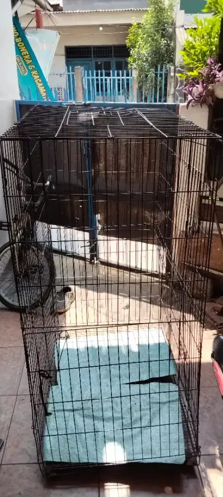 Djual kandang besi ukuran 1.5 x 1meter