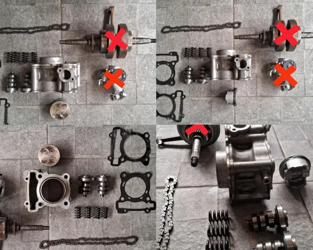 Dijual sparepart yamaha all new Aerox 155 Tahun 2024