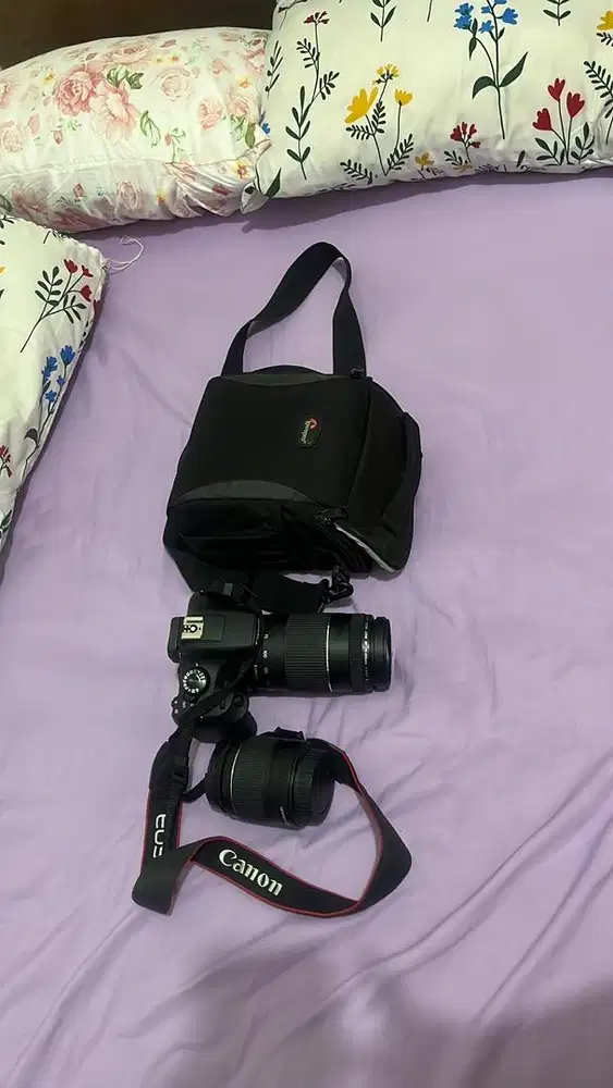 PAKET KOMPLIT DSLR – Canon EOS Rebel T6 + Canon EF-S 18-55mm