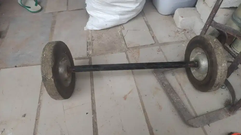 RODA GEROBAK TROLI KARET MATI