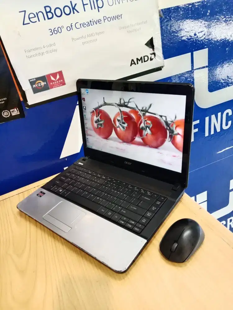 SIAP SKRIPSI LAPTOP ACER E1-421 AMD E1 RAM 4GB HDD 320GB SIAP PAKAI