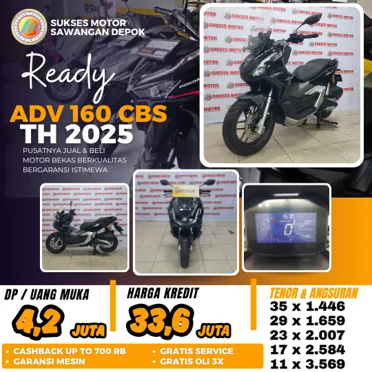 MULUS ISTIMEWA ADV 160 CBS TH 2025 BISA CASH KREDIT BERGARANSI MESIN