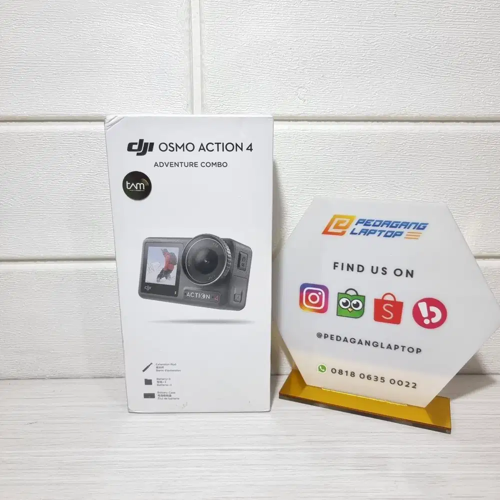 DJI OSMO ACTION 4 ADVENTURE COMBO, NEW SEGEL ORIGINAL RESMI