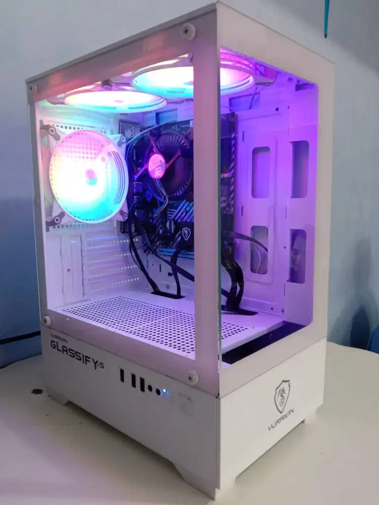 PC Murah Intel Core I5 Gen4 RAM 8GB SSD 128GB Casing White RGB