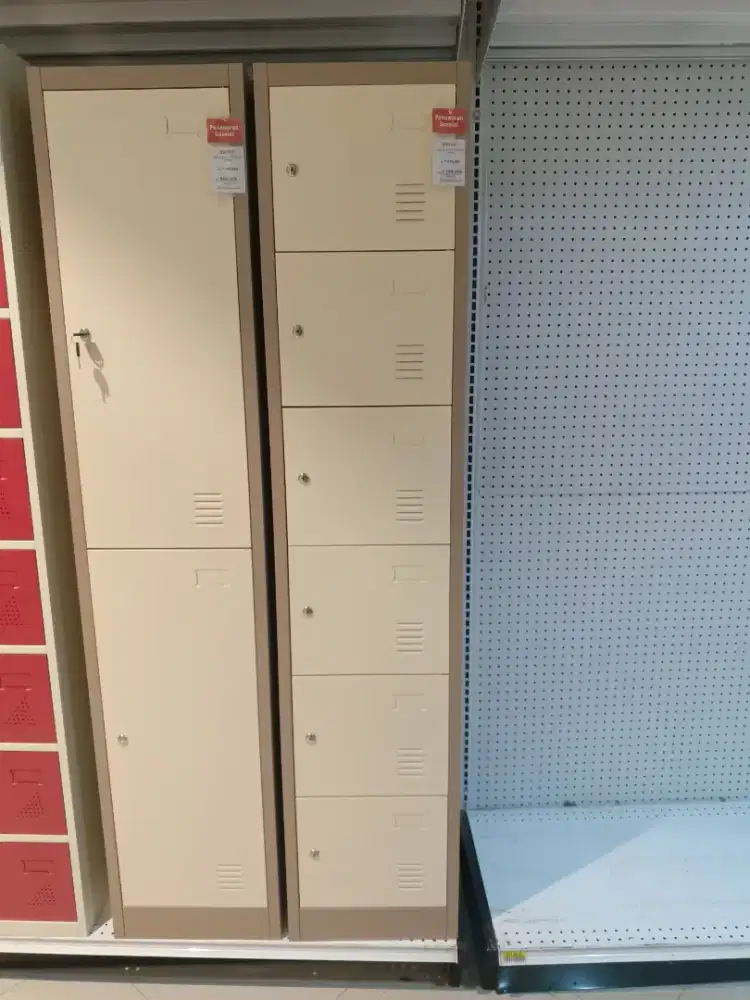 KIEV LOCKER 6 DOOR LIGHT BROWN