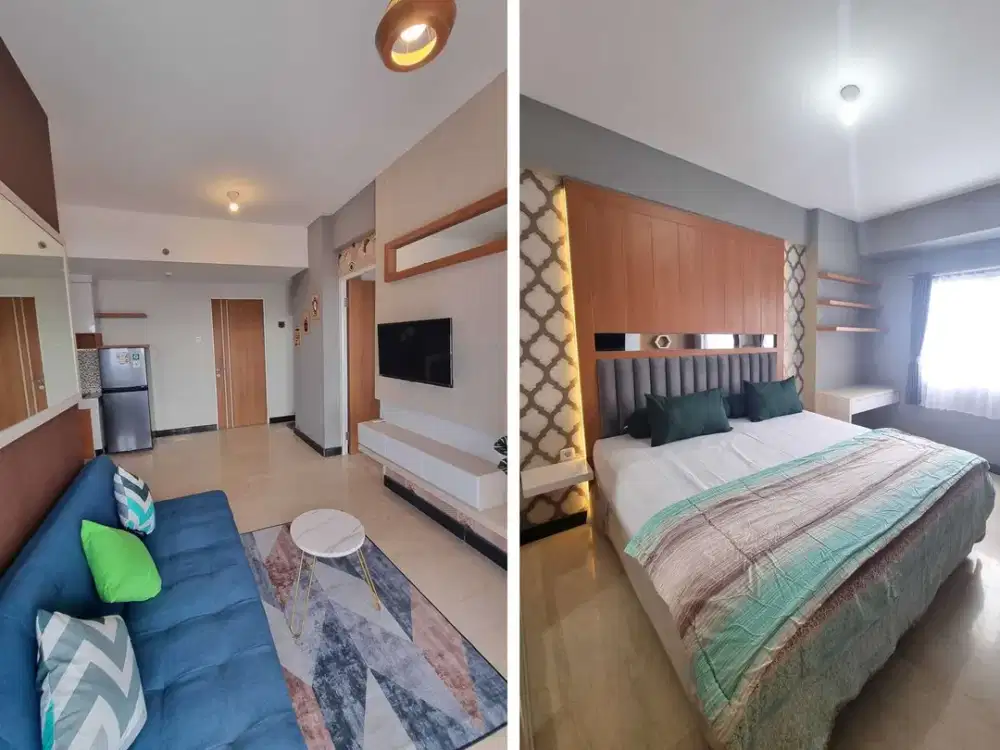 Dijual Apartemen Puncak Dharmahusada 2BR Unit Baru Furnished REV.A306