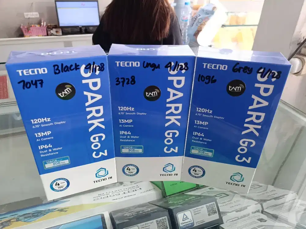 TECNO SPARK GO 3 RAM 4+4/128 TERMURAH BISA COD FREE ONGKIR