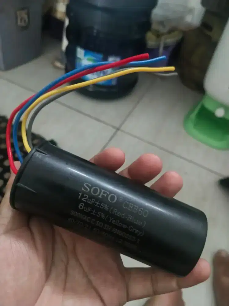 KAPASITOR MESIN CUCI 2 TABUNG