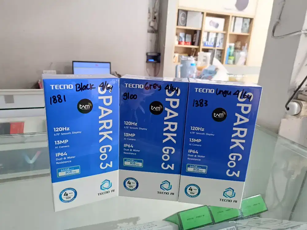TECNO SPARK GO 3 RAM 4+4/64 PALINGMURAH